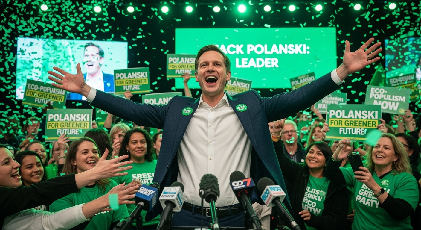 札克·波蘭斯基（Zack Polanski）贏得綠黨黨魁選舉。