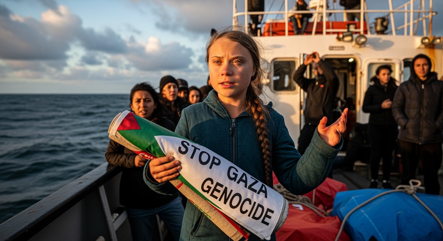 童貝里（Greta Thunberg）表示，施凱爾有「法律義務阻止加薩種族滅絕」。