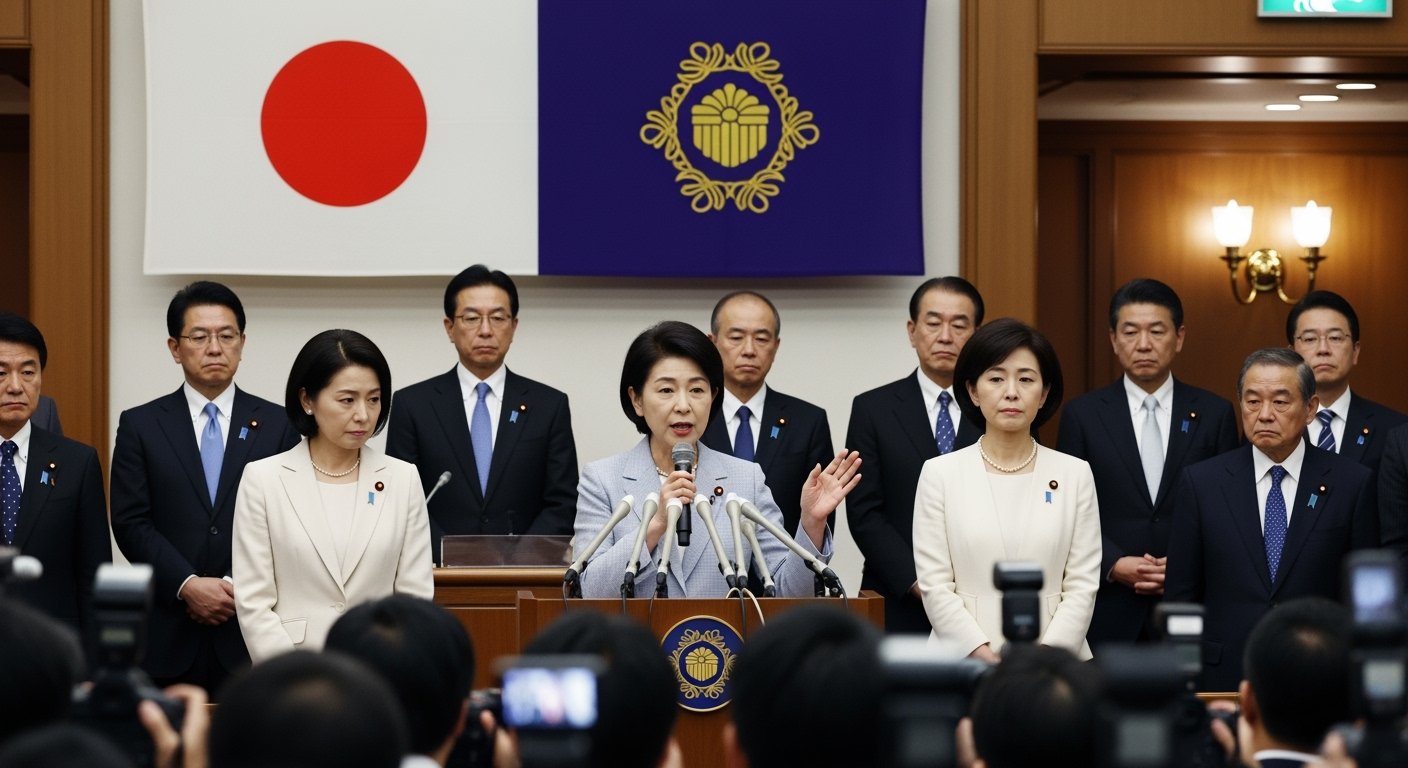 高市早苗成為日本首位女首相後,內閣僅任命兩名女性