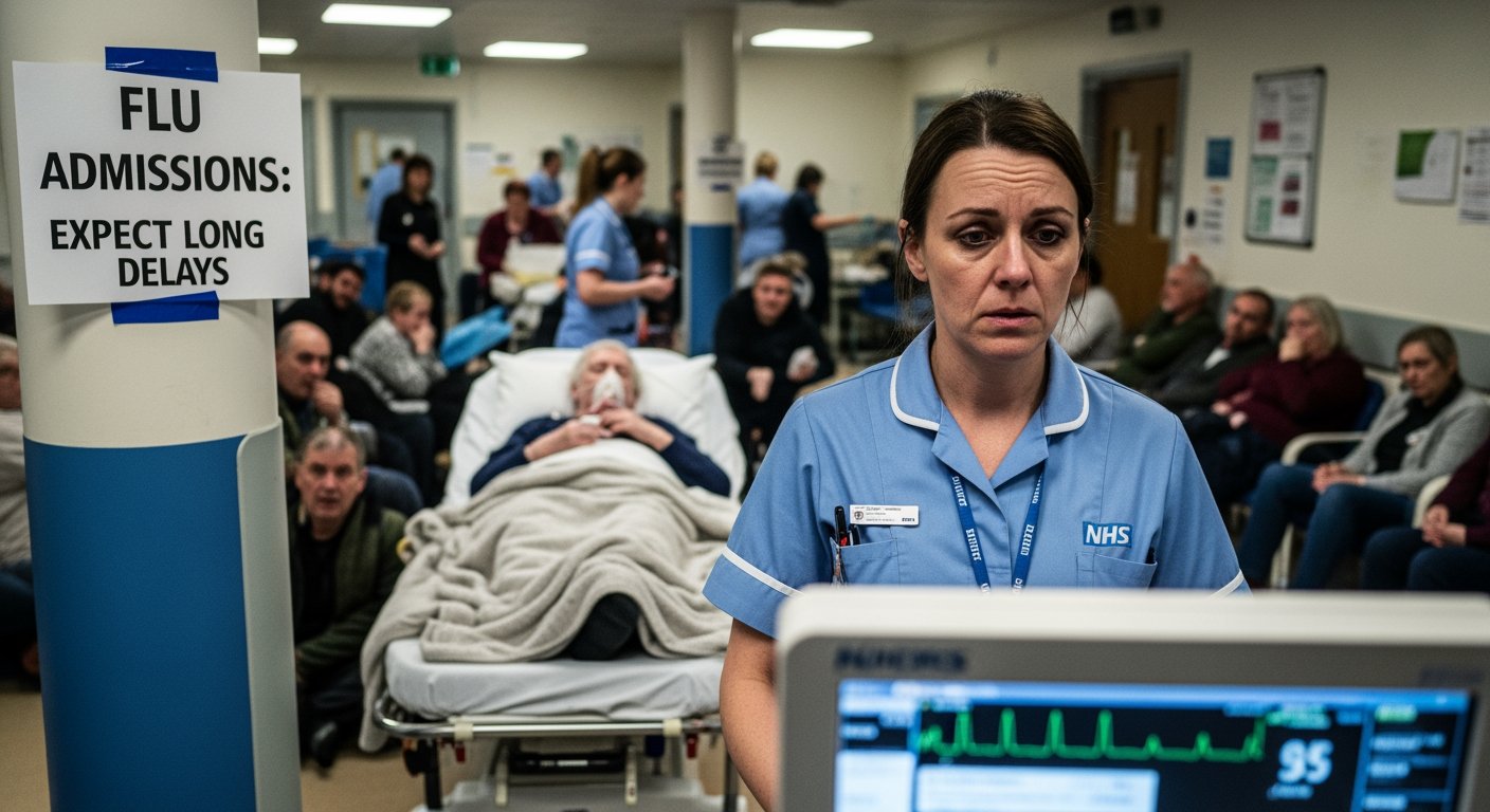 罷工潮中流感住院激增，英格蘭國民保健署（NHS）進入「高度警戒」狀態