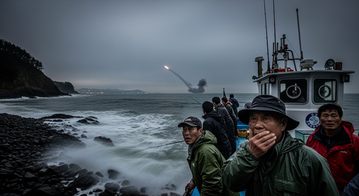 在南韓領導人訪問中國前夕，北韓向海域發射彈道飛彈