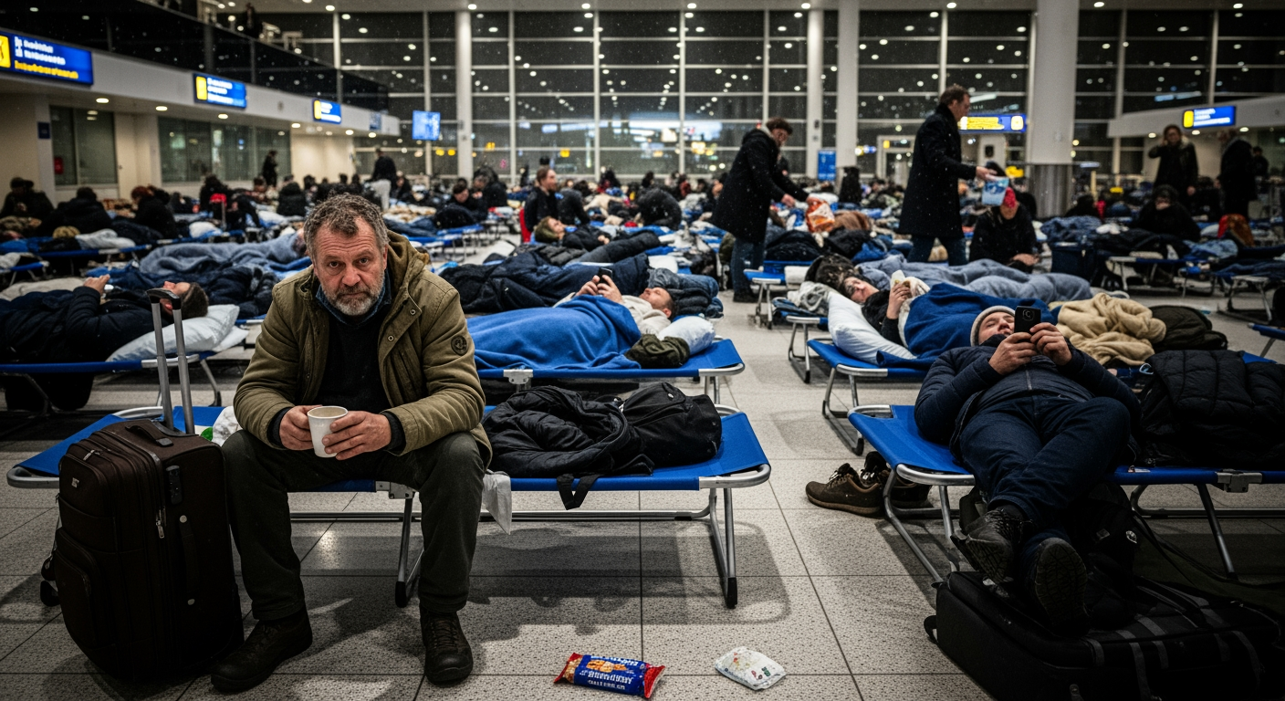 受風雪影響，阿姆斯特丹機場取消至少700架次航班