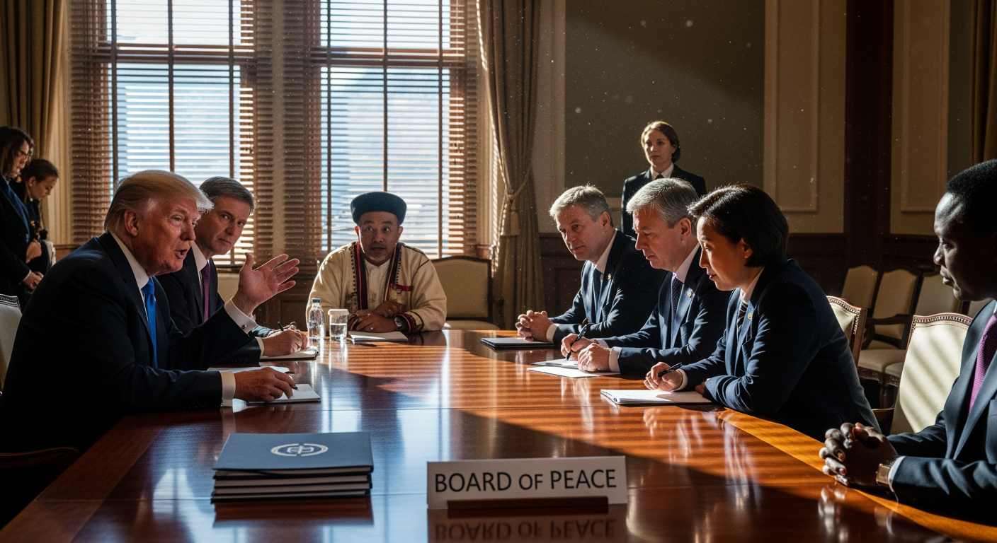 川普在達沃斯啟動「和平委員會」，考驗全球秩序