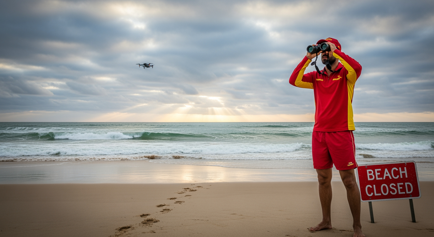 接連發生鯊魚襲擊事件後，澳洲加強無人機巡邏