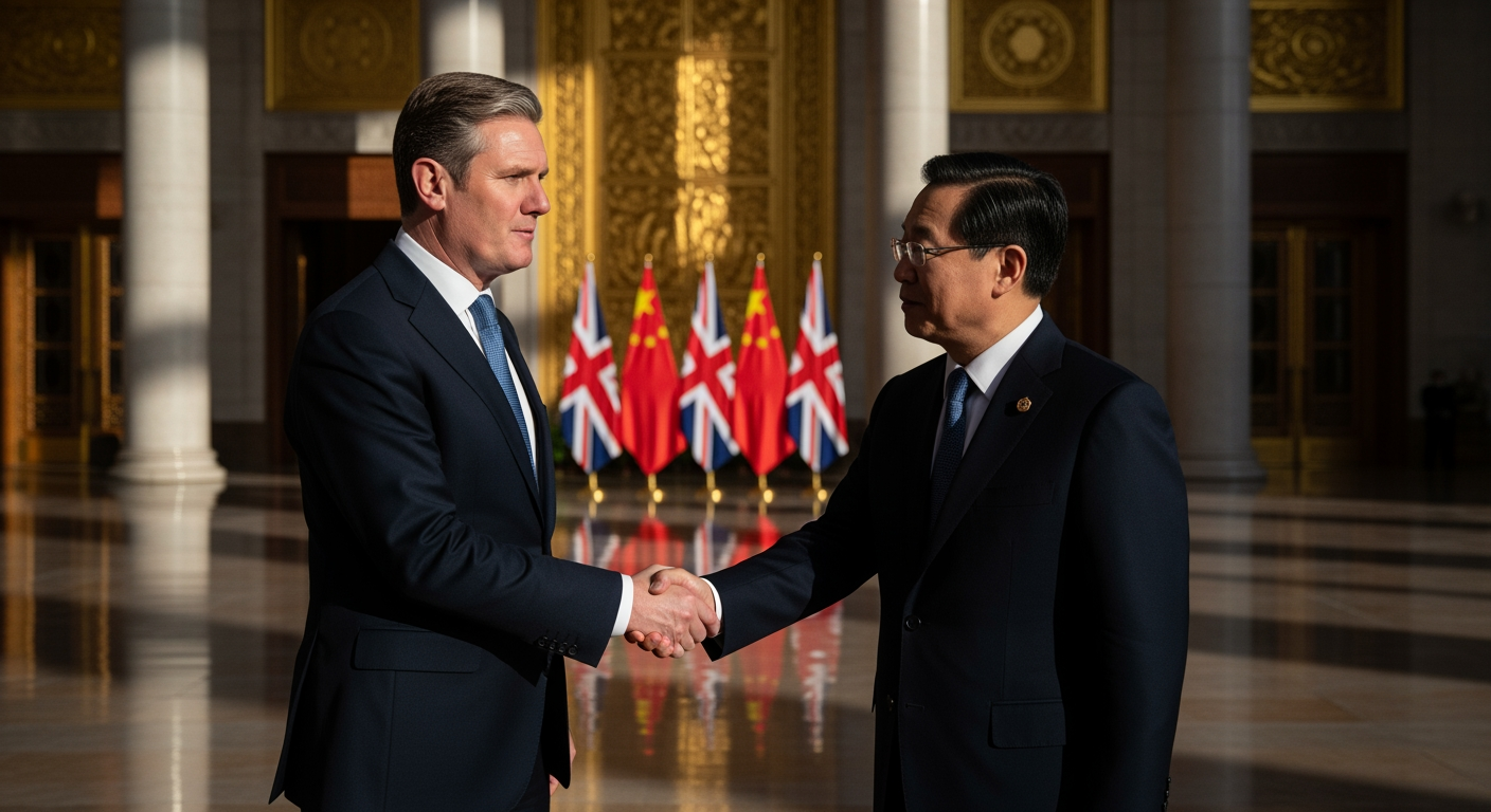 正值川普重洗全球秩序之際，英國首相動身前往北京