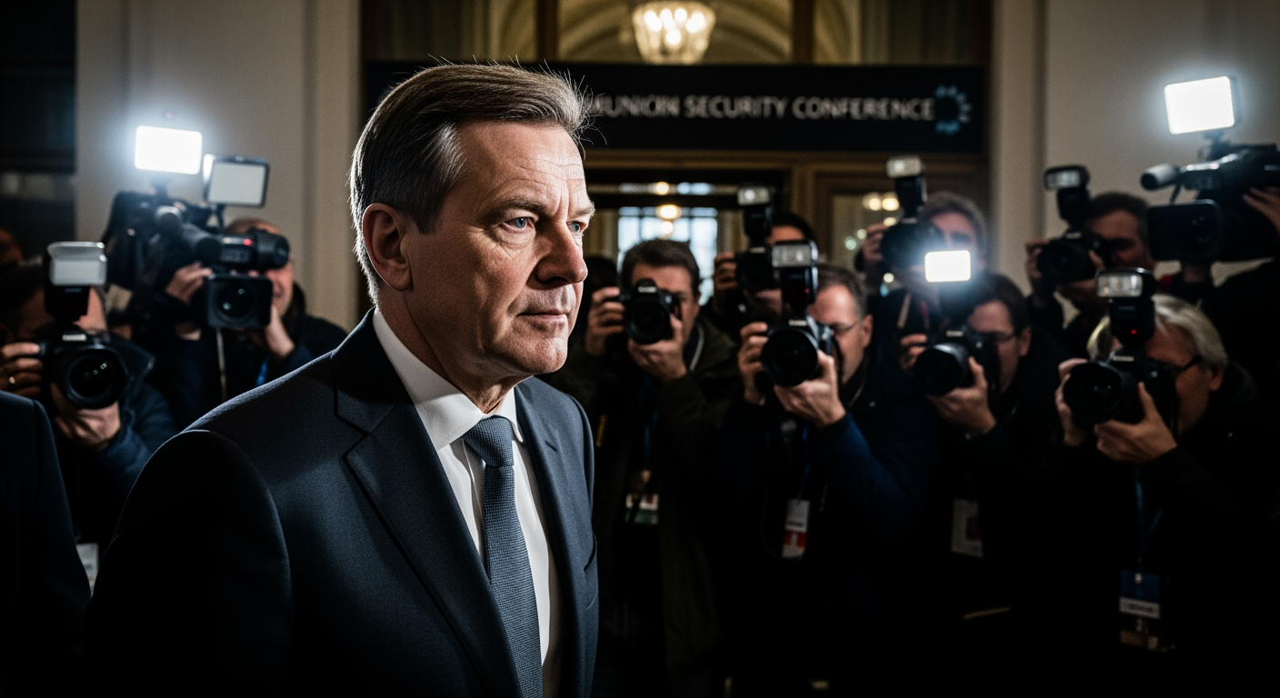 弗里德里希·梅爾茨抵達慕尼黑安全會議準備發表演說——即時報導
