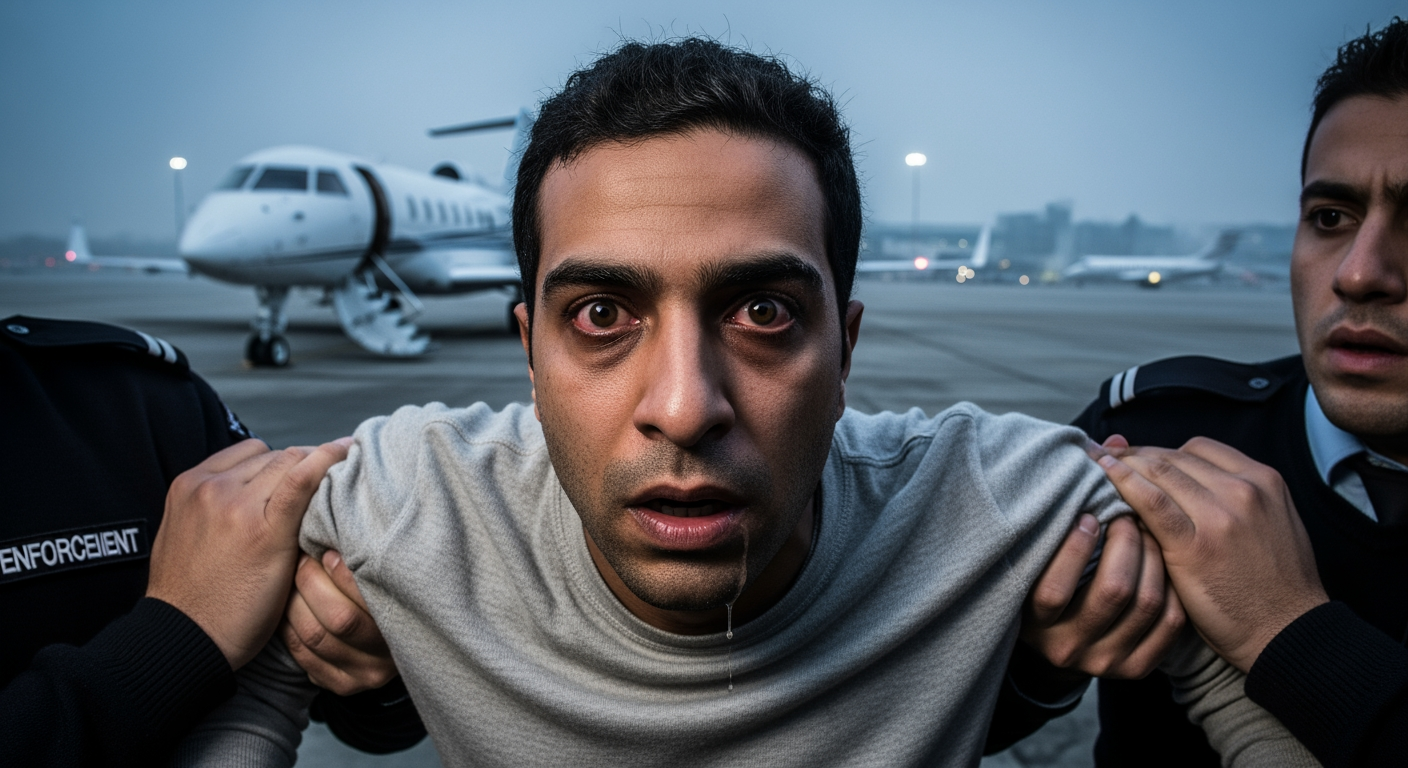 英國私人包機驅逐行動取消，因一男子吞下電子菸電池