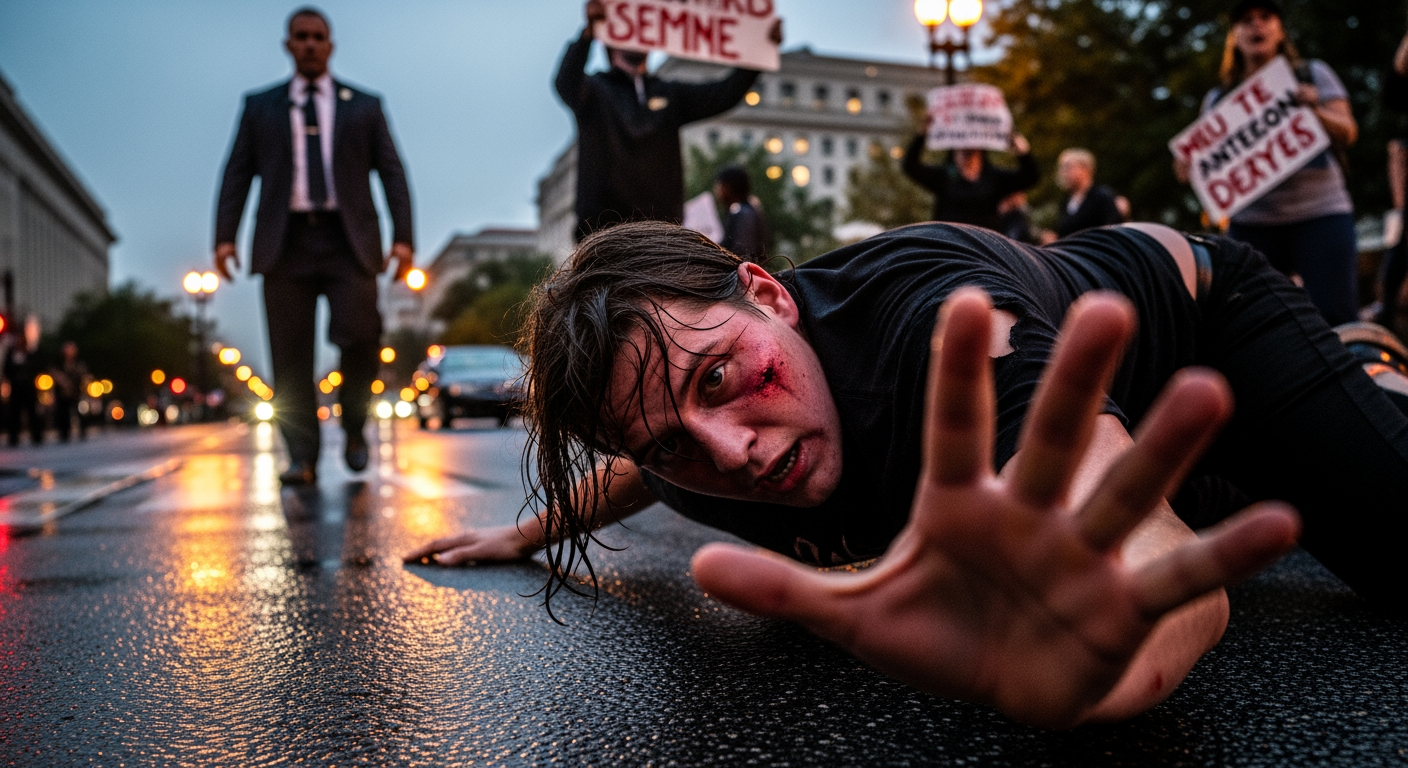 華府抗議者指控 遭亞塞拜然總統隨扈攻擊