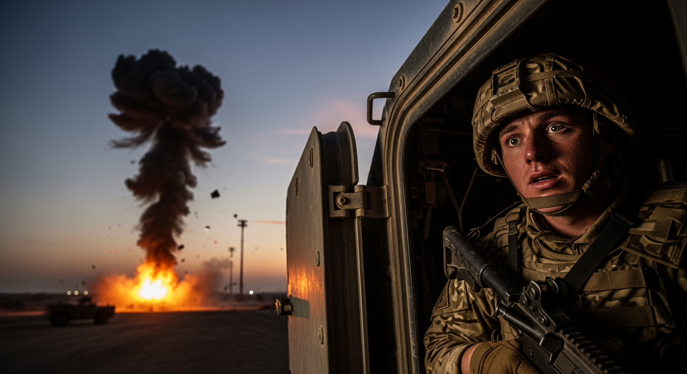 英國人員距伊朗飛彈襲擊處僅200公尺