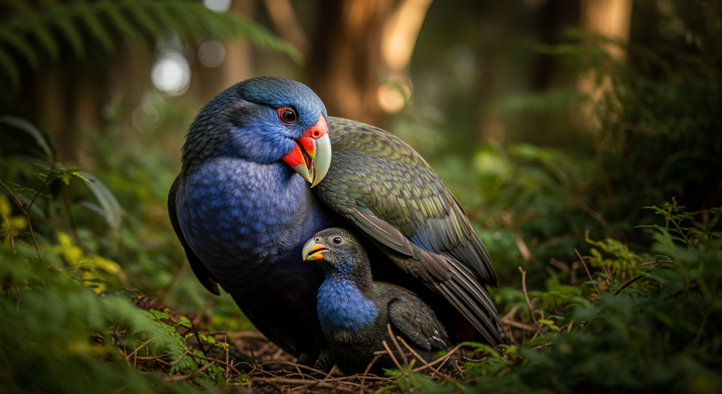 Zealandia 的「奇蹟」：被認為不孕的罕見南秧雞（takahē）夫婦產下雛鳥