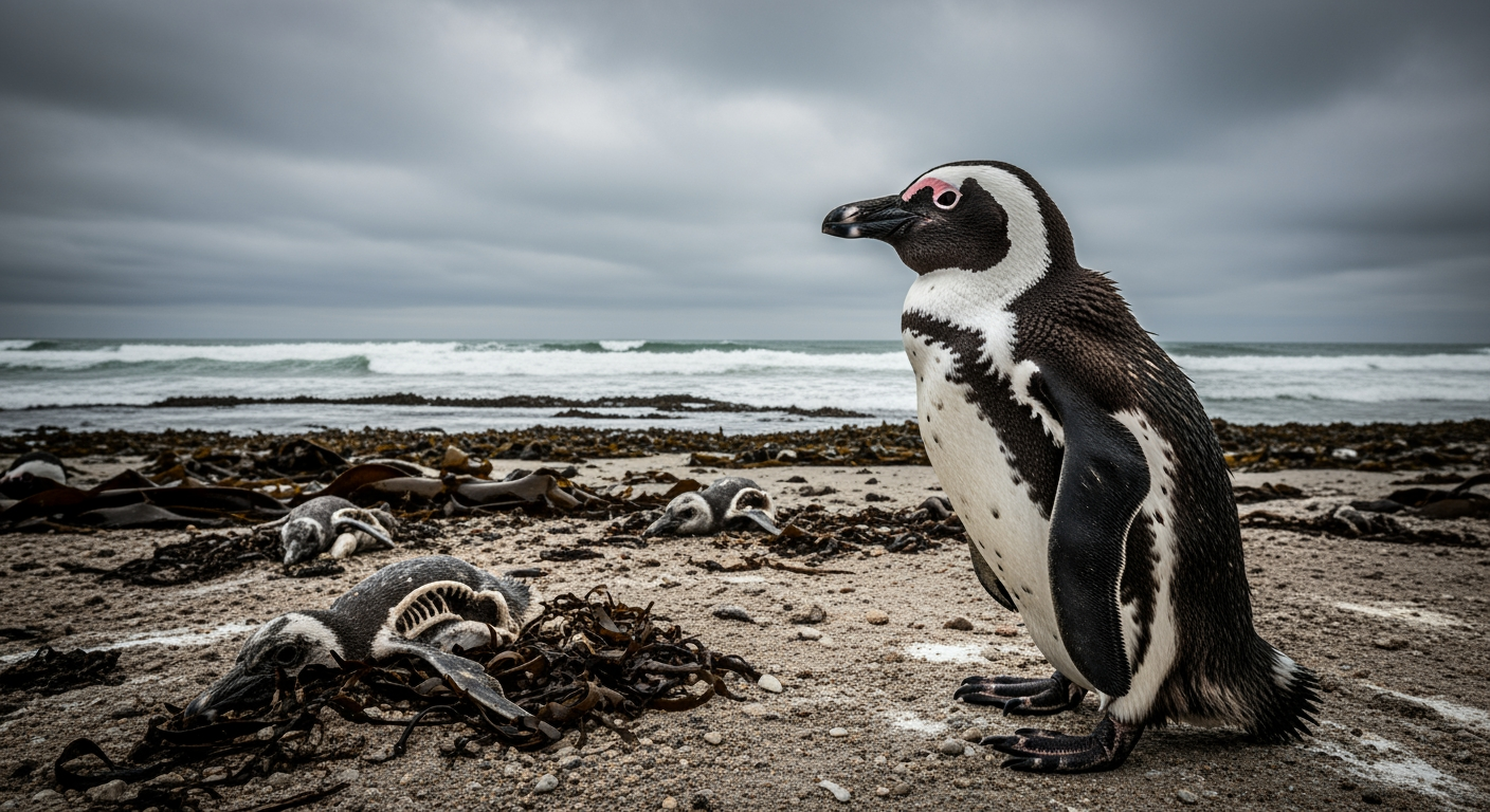 研究：沙丁魚數量崩跌，致6萬隻非洲企鵝餓死