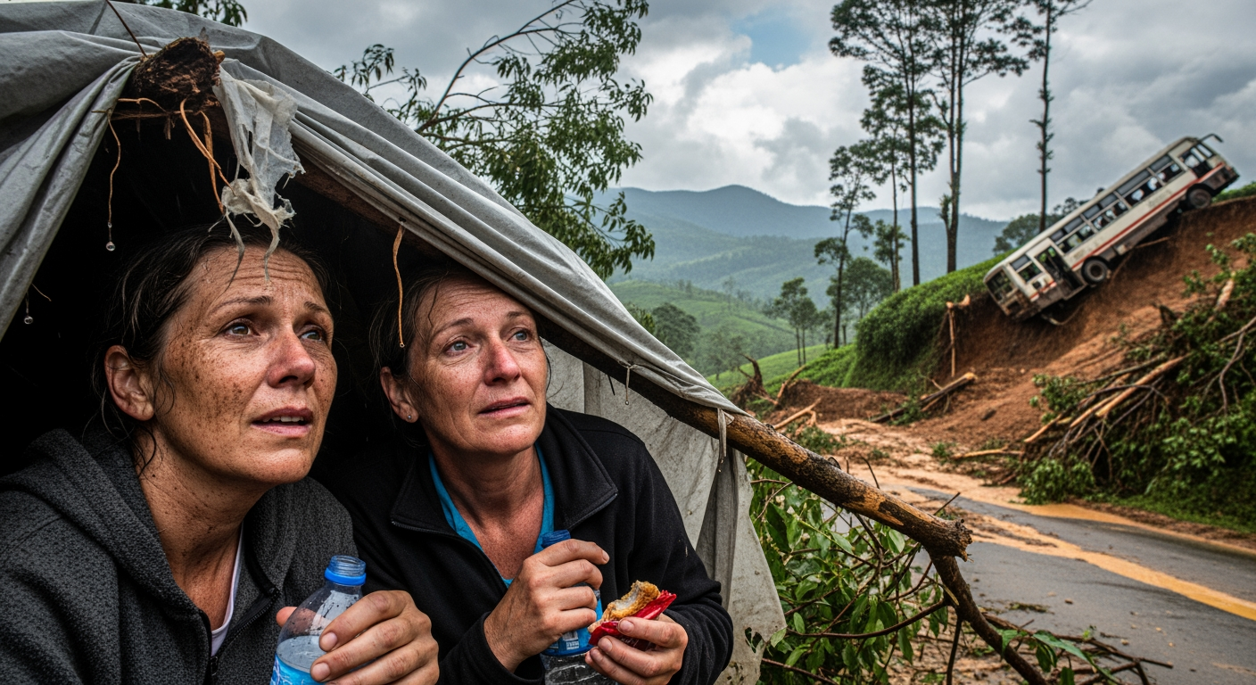 女兒指稱受困斯里蘭卡山區土石流的英國婦女面臨斷糧斷水