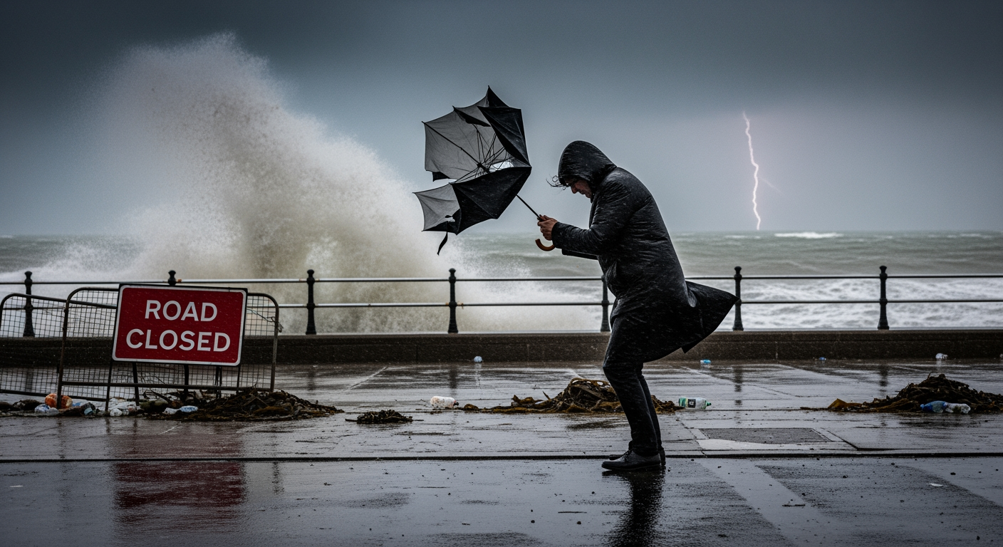 布拉姆風暴來襲，英國各地將迎來強風豪雨