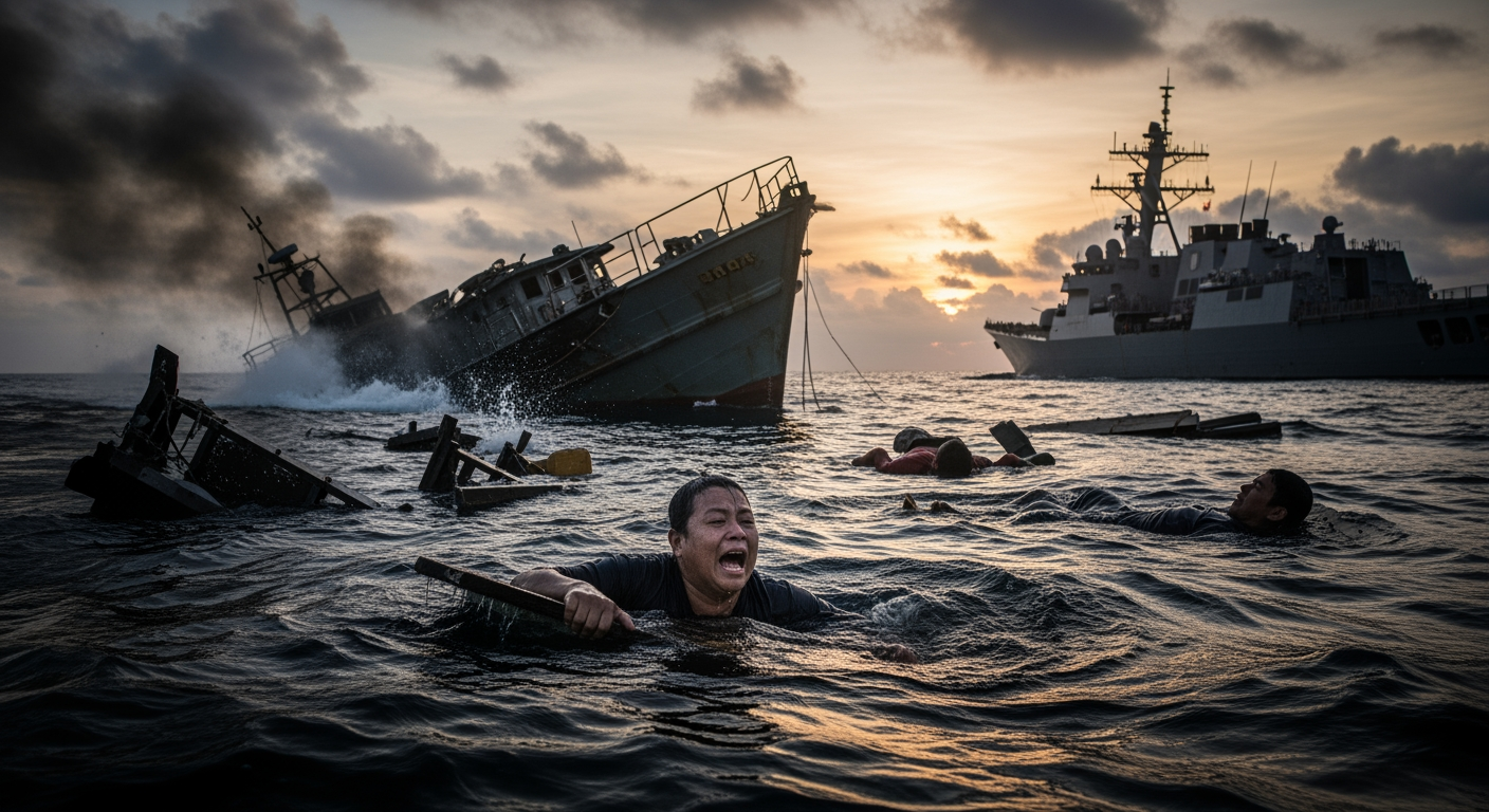 川普官員表示，第二次攻擊旨在摧毀毒品船而非船員