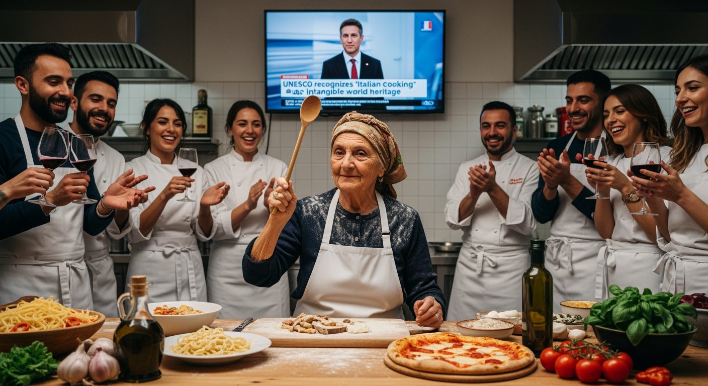 聯合國教科文組織將「義大利烹飪」列為非物質世界遺產