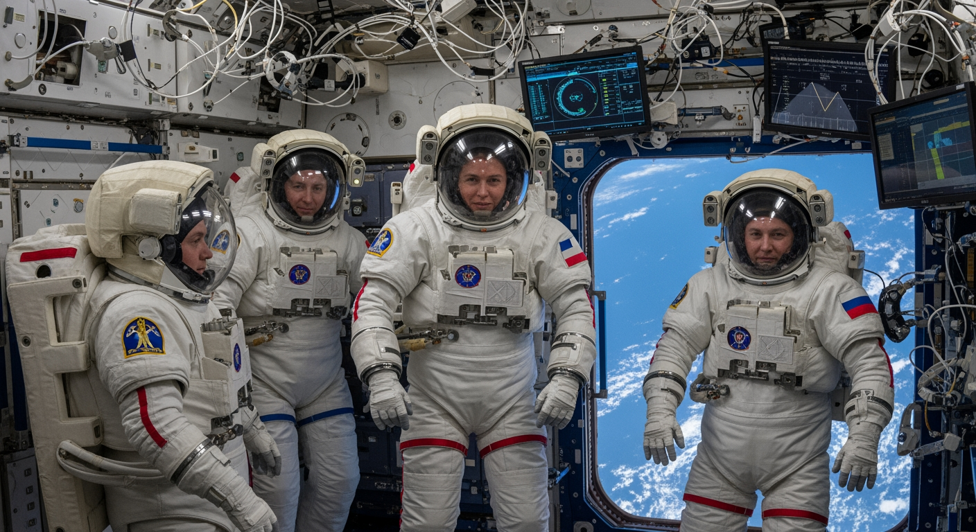 四名新太空人搭乘SpaceX火箭抵達國際太空站