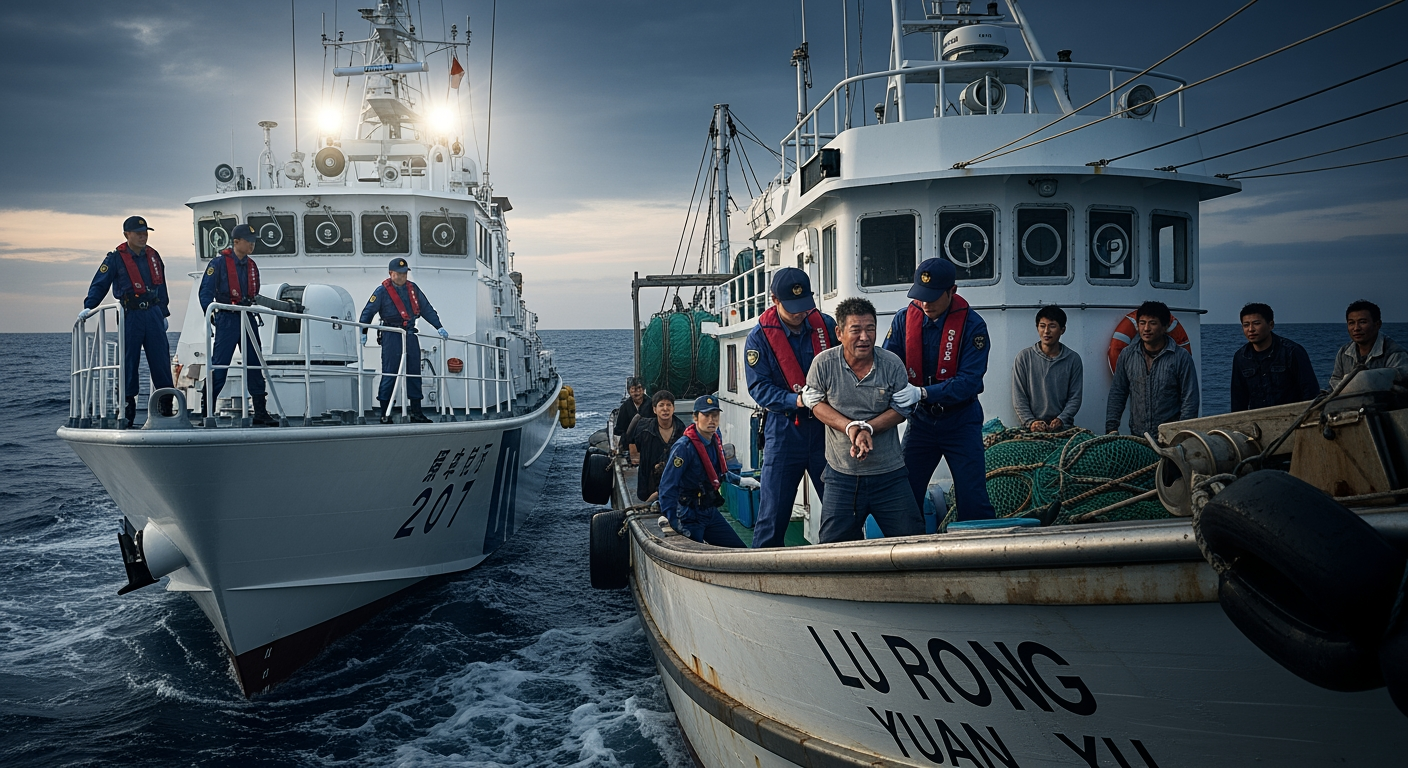 中日關係緊張之際，日本於經濟海域扣押中國漁船