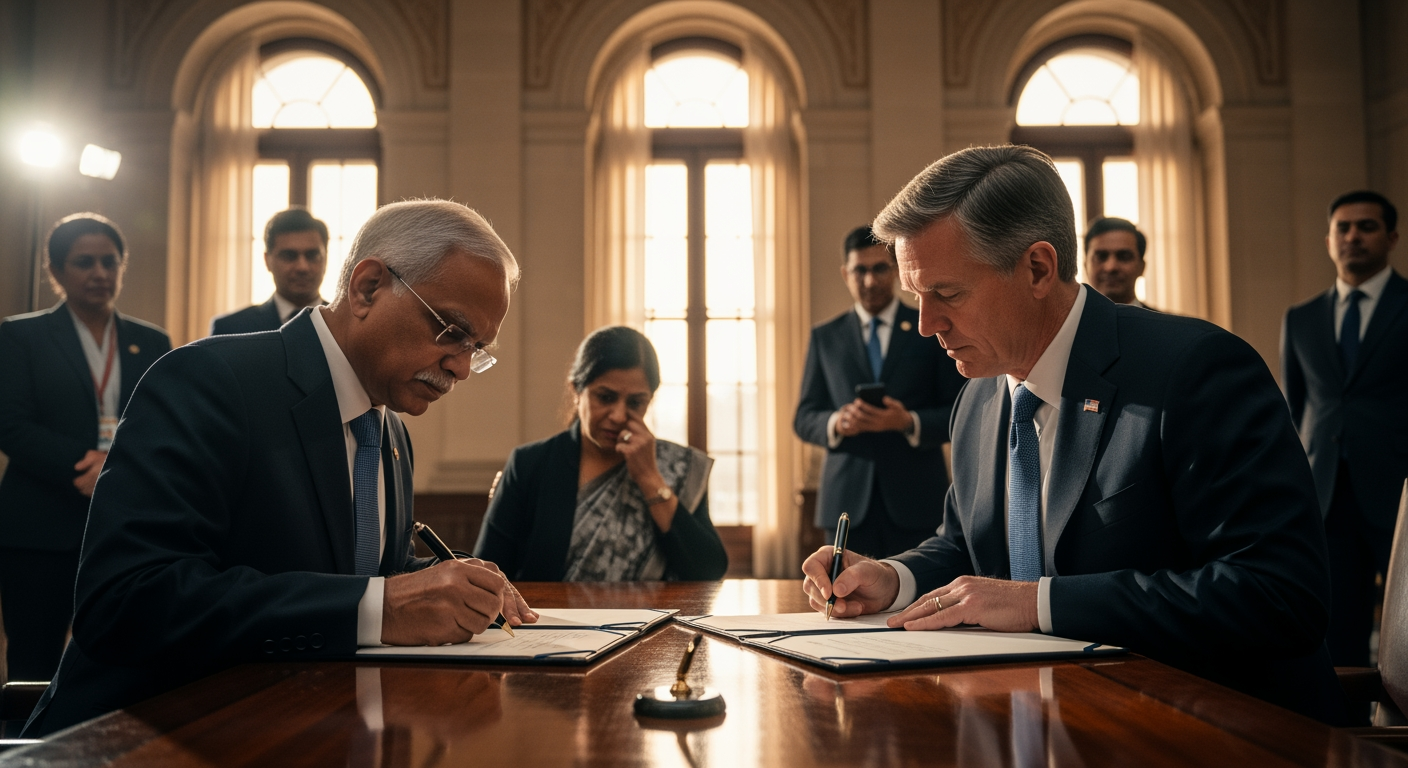 歷經數月外交緊張，美印簽署貿易協定